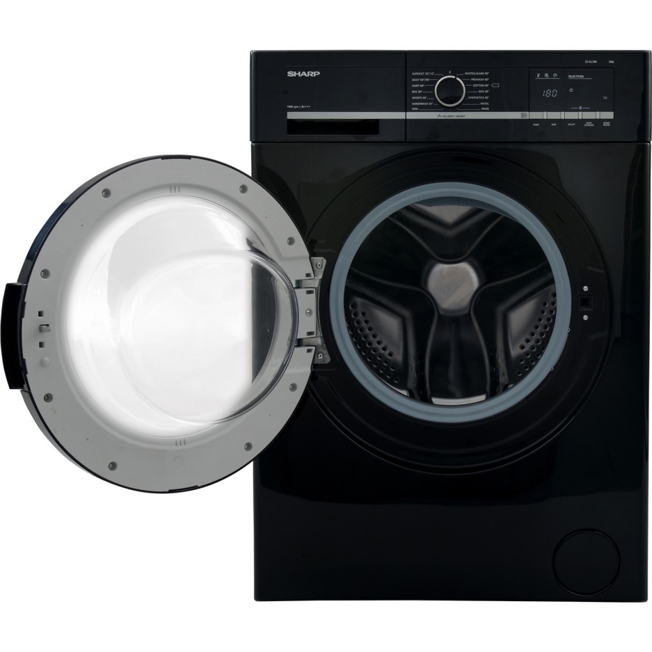 Sharp ESGL74B 7kg 1400rpm Freestanding Washing Machine ...