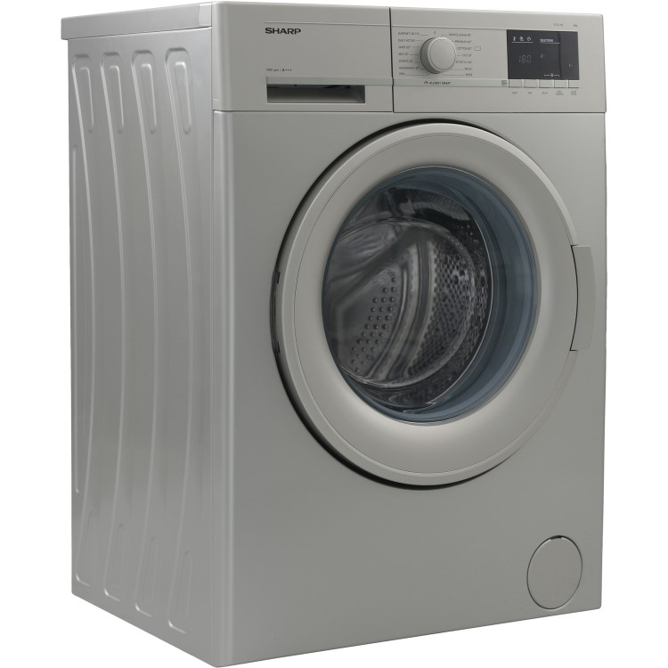 Sharp ESGL74S 7kg 1400rpm Freestanding Washing Machine Silver