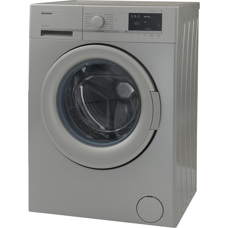 Sharp ESGL74S 7kg 1400rpm Freestanding Washing Machine Silver