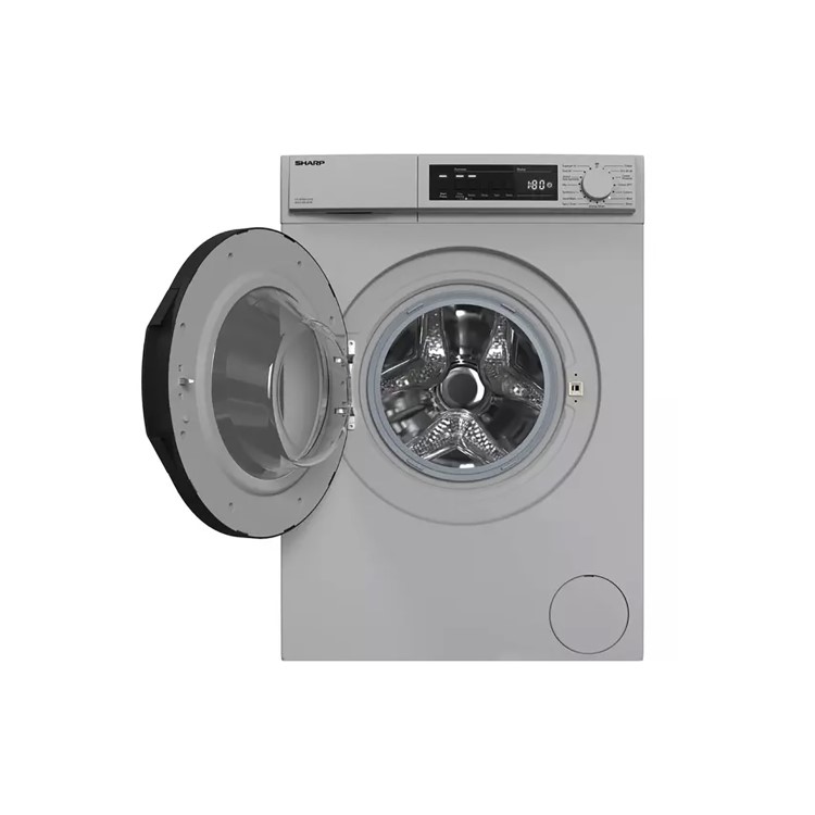 Sharp 8kg 1400rpm Freestanding Washing Machine - Silver