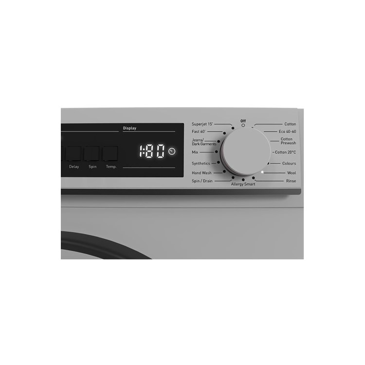 Sharp 8kg 1400rpm Freestanding Washing Machine - Silver