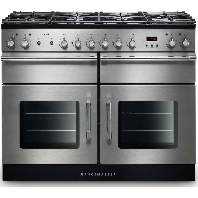 Rangemaster Esprit 110cm Dual Fuel Range Cooker - Stainless Steel