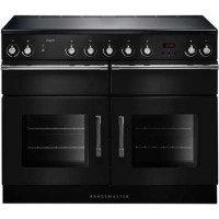 Refurbished Rangemaster Esprit 110cm Electric Range Cooker with Induction Hob - Black