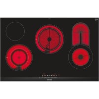 Siemens ET875FCP1D iQ300 Stainless Steel Side Trim Bevelled Front Edge 812 mm Ceramic Hob - Black
