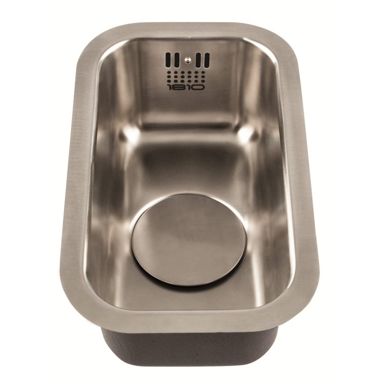 1810 Sink Company 0.5 Bowl Stainless Steel Chrome Undermount Kitchen Sink
