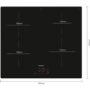 Siemens iQ100 Series 60cm 4 Zone Induction Hob - Black