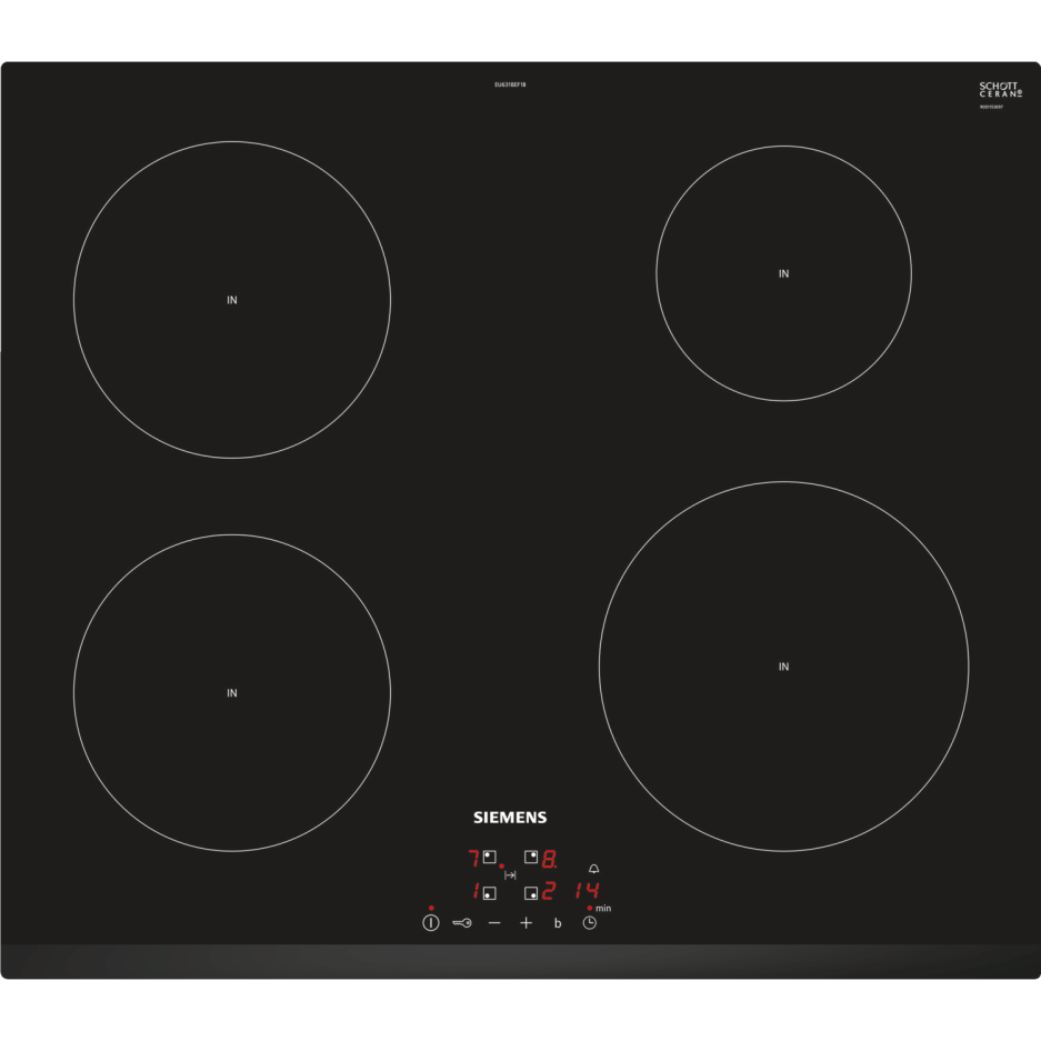Siemens EU631BEF1B iQ100 59cm Induction Hob With 13Amp Plug And Play