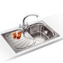 Franke EUX61178PACK Erica Single Bowl Silk Steel Sink and Tap Designer Pack