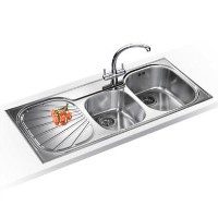 Franke EUX621LDP Erica Silk Steel Sink and Tap Designer Pack