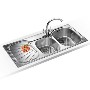 Franke EUX621LDP Erica Silk Steel Sink and Tap Designer Pack