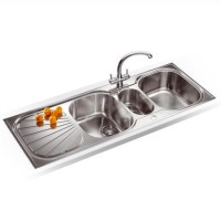 Franke EUX671PACK Erica Silk Steel Sink and Tap Designer Pack