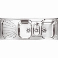 Franke EUX671 Erica Two And A Half Bowl Silk Steel Sink