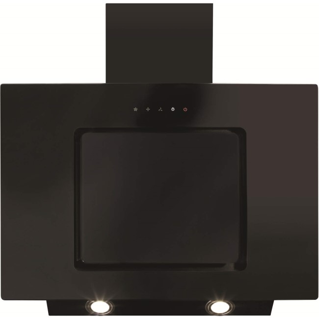 CDA 70cm Angled Chimney Cooker Hood with Touch Controls - Black
