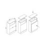 500mm White Back to Wall Toilet Unit Only - Camborne