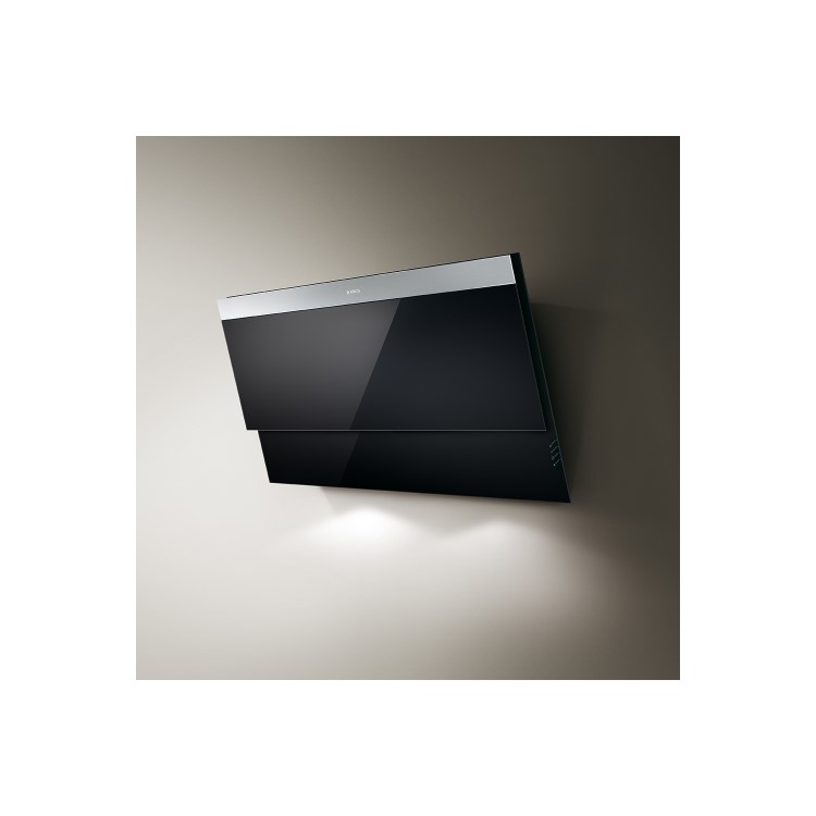 Elica EVITA-BLK Decorative 80cm Angled Chimney Cooker Hood Black
