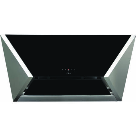 CDA EVM9SS 90cm Geometric Cooker Hood Stainless Steel