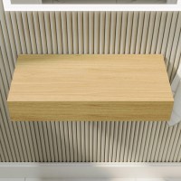 560mm Wood Effect Wall Hung Floating Shelf - Evora 560mm Wood Effect Wall Hung Floating Shelf - Evora