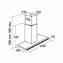 CDA 100cm Slimline Chimney Cooker Hood - Stainless Steel