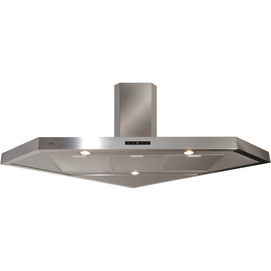 CDA EVPC9SS Corner 100cm Chimney Cooker Hood Stainless Steel To