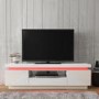 Evoque LED Light Effects White High Gloss TV Unit