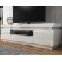 Evoque LED Light Effects White High Gloss TV Unit
