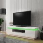Evoque LED Light Effects White High Gloss TV Unit