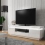 Evoque LED Light Effects White High Gloss TV Unit