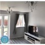 Large White High Gloss TV Unit with Soundbar Shelf -  Neo
