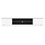 Large White Gloss TV Stand with LED Lighting - Evoque