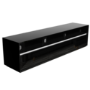 Large Black Gloss TV Unit with Storage Drawers- TVs up to 80" - Evoque