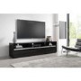 Large Black Gloss TV Unit with Storage Drawers- TVs up to 80" - Evoque