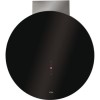 GRADE A2 - CDA EVQ7BL Level 3 Circular 70cm Chimney Cooker Hood Stainless Steel And Black Glass