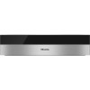 Miele EVS6114 14cm High Vacuum Drawer For Sous Vide Cooking - Black Glass With Wide CleanSteel Trim