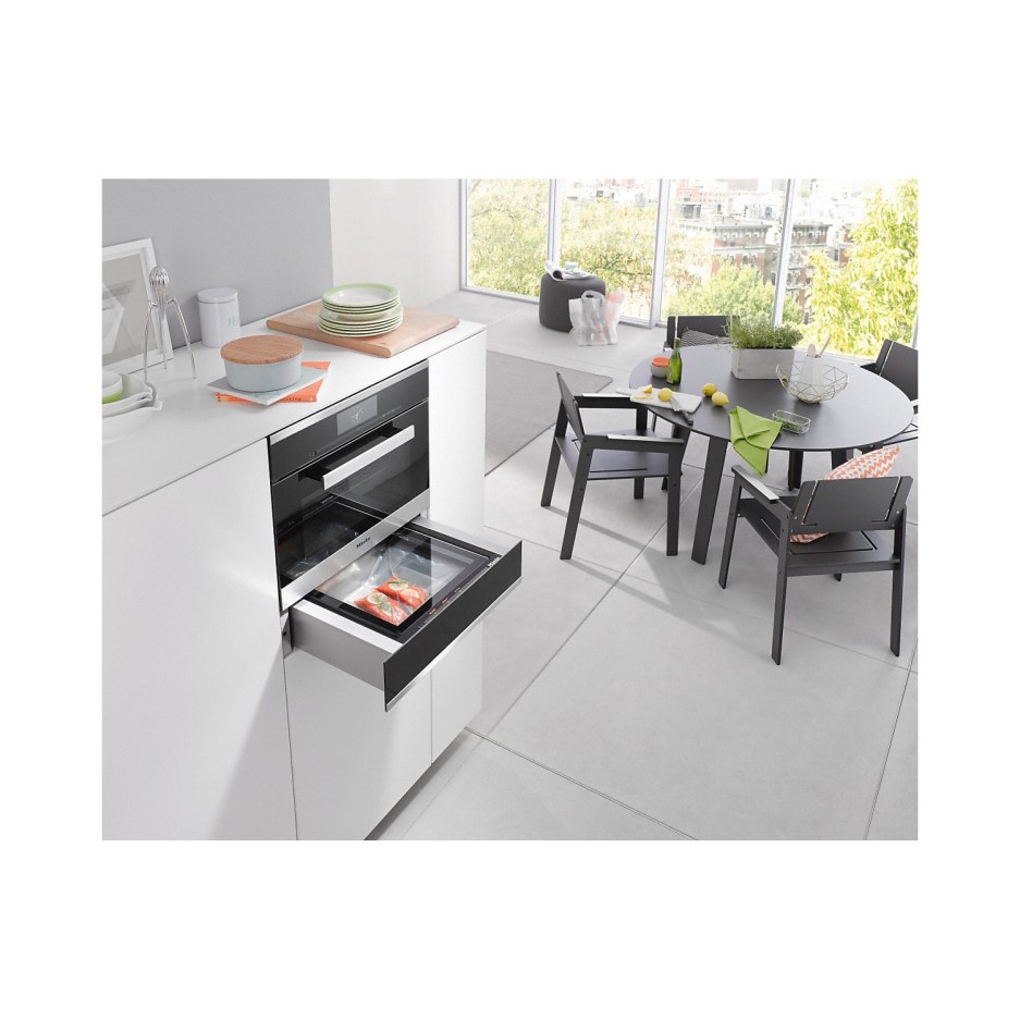 Miele EVS6214 14cm High Vacuum Drawer For Sous Vide Cooking Black
