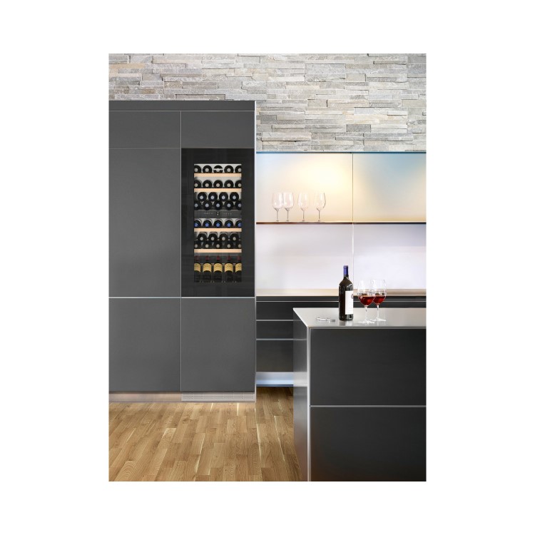 Liebherr Vinidor Dual Zone 51 Bottle Built-in Wine Cabinet - Black