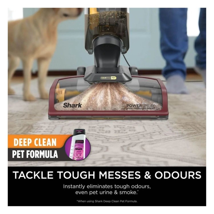 Shark EX220UK CarpetXpert HairPro Pet Deep Carpet Cleaner – Grey & Burgundy Carpet Washer
