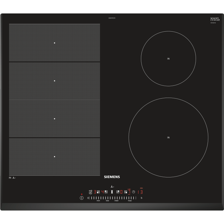 Siemens iQ700 60cm 4 Zone Induction Hob with CombiZone