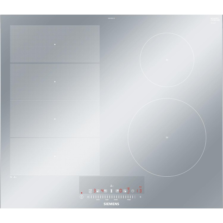 GRADE A2 - Siemens EX679FEC1E iQ700 Stainless Steel Side Trim Bevelled Frront Edge 602 mm Induction Hob - Brushed Alu
