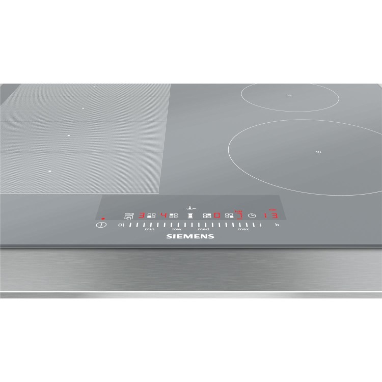 GRADE A2 - Siemens EX679FEC1E iQ700 Stainless Steel Side Trim Bevelled Frront Edge 602 mm Induction Hob - Brushed Alu