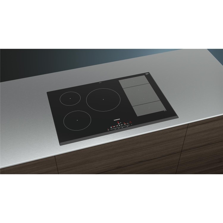 Siemens iQ700 80cm 5 Zone Induction Hob with CombiZone