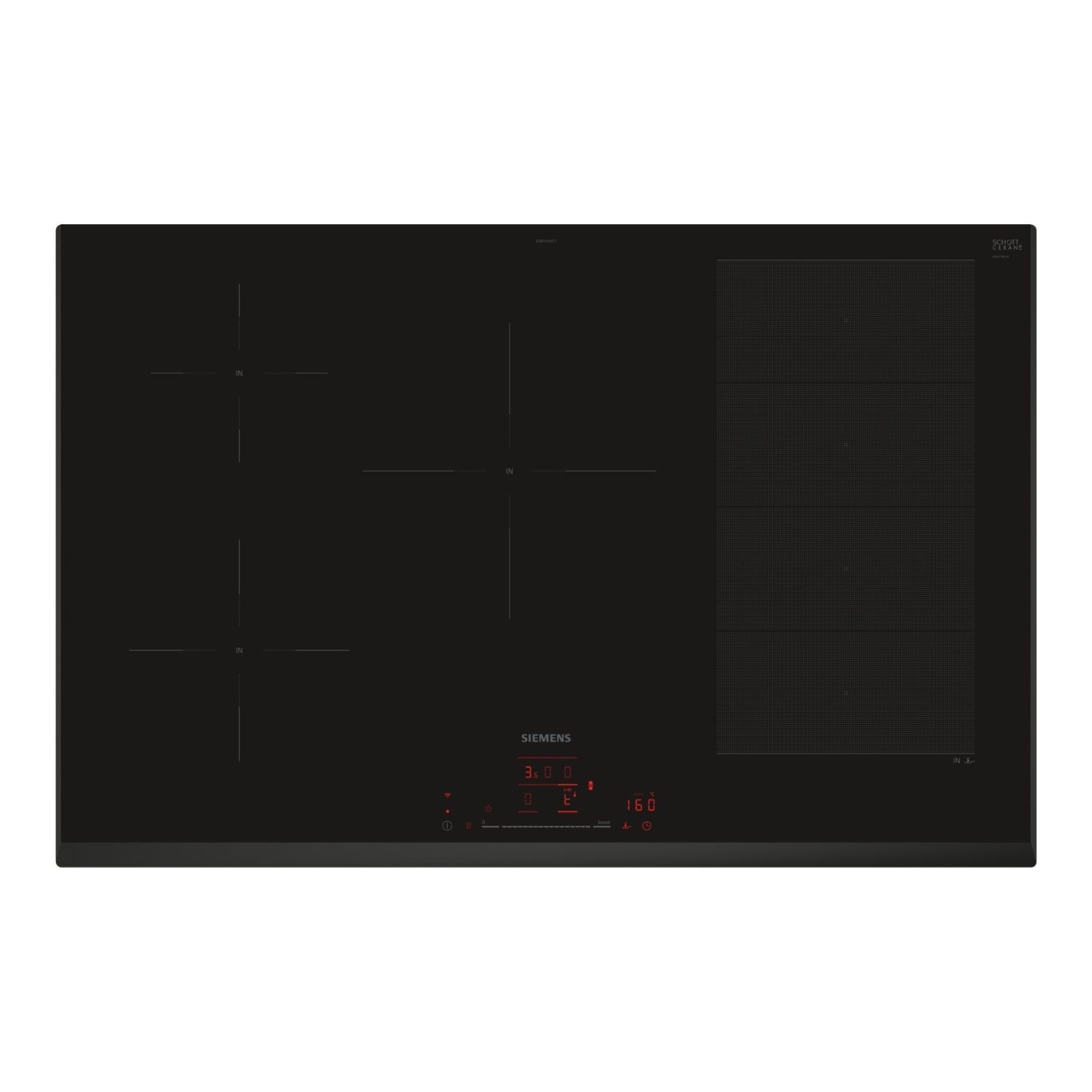 Siemens Ex851hvc1e Iq700 80Cm 5 Zone Induction Hob EX851HVC1E