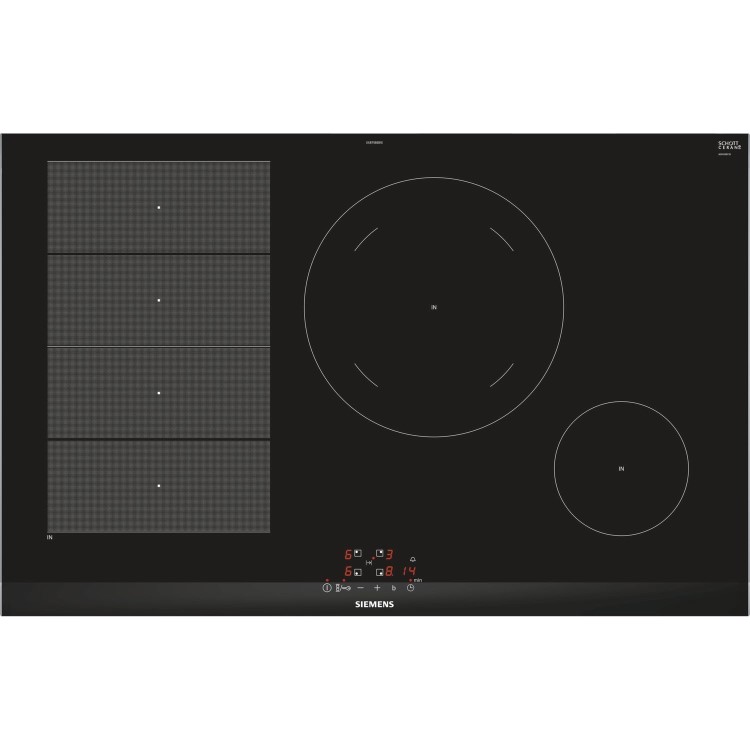 GRADE A2 - Siemens EX875BEB1E iQ700 Flexinduction 812 mm Three Zone Induction Hob