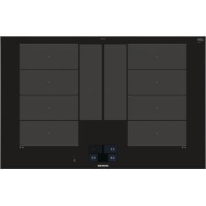 Siemens EX875KYE1E iQ700 Stainless Steel Side Trim Bevelled Frront Edge 812 mm Induction Hob - Black