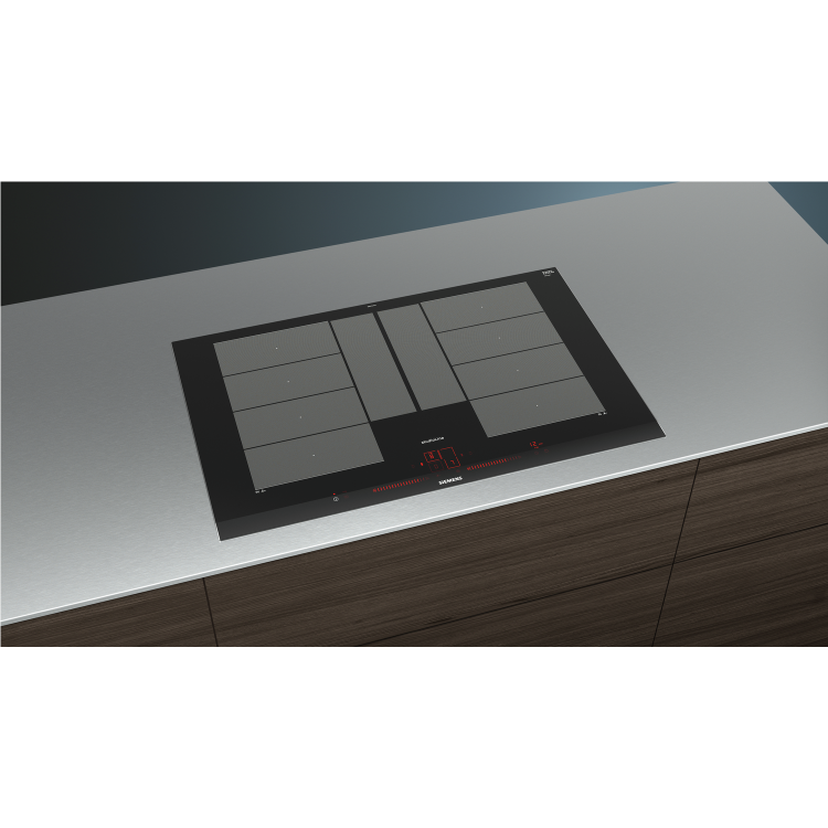 GRADE A1 - Siemens EX877LYC1E StudioLine Touch Control 81cm Four Zone Induction Hob Black With 2 FlexInduction Zones