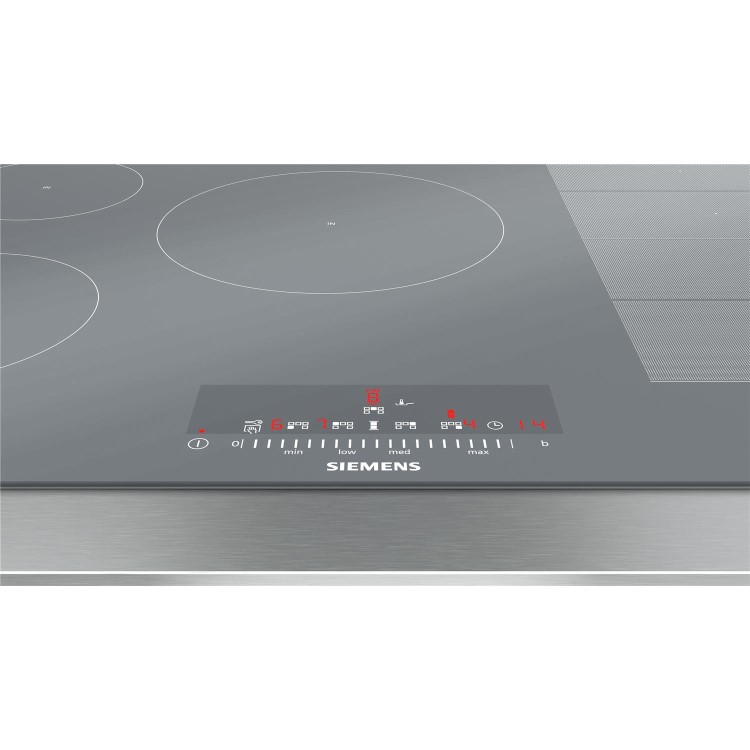 GRADE A2 - Siemens EX879FVC1E iQ700 81cm Induction Hob - Silver Glass