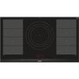GRADE A2 - Siemens EX975LVC1E iQ700 Stainless Steel Side Trim Bevelled Frront Edge 912 mm Induction Hob - Black