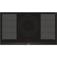 GRADE A2 - Siemens EX975LVC1E iQ700 Stainless Steel Side Trim Bevelled Frront Edge 912 mm Induction Hob - Black