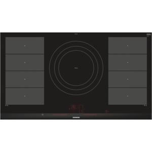 GRADE A2 - Siemens EX975LVC1E iQ700 Stainless Steel Side Trim Bevelled Frront Edge 912 mm Induction Hob - Black