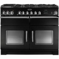 Rangemaster 80520 Excel 110cm Dual Fuel Range Cooker Black
