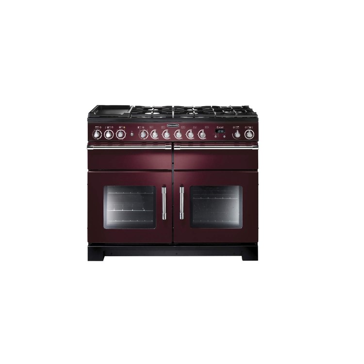 Rangemaster 10556 Excel 110cm Dual Fuel Range Cooker Cranberry